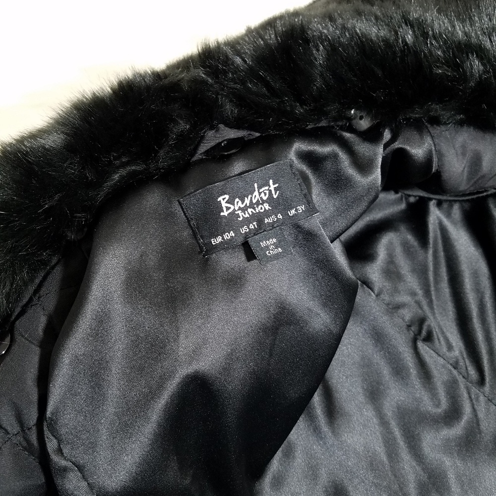 Bardot Junior Faux Fur Coat - Picture 3 of 5